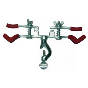 Pince à burette JUCHHEIM avec manchon, pour deux burettes, 04510