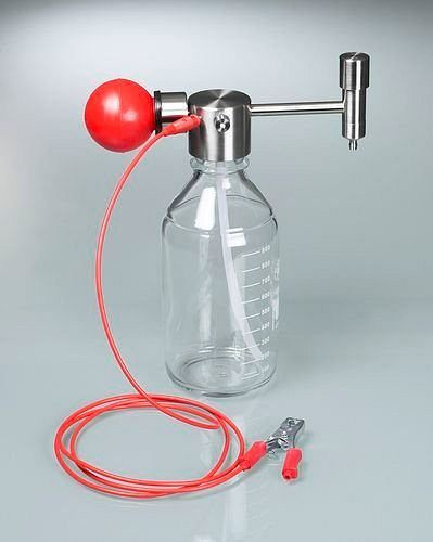 Pompe à solvant DENIOS mini en acier inoxydable, pour petits récipients jusqu'à 5 litres, fonctionnement manuel, 242-994