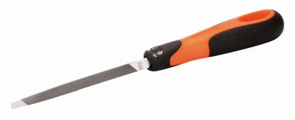 Lime à scie triangulaire Bahco, avec manche, 125 x 10,5 mm, coupe 2, 4-183-05-2-2