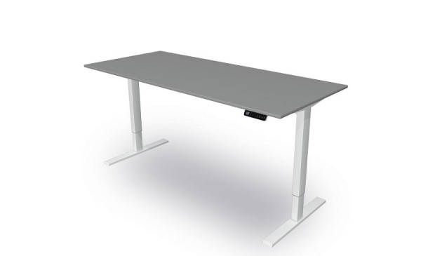 Table assis/debout Kerkmann L 2000 x P 1000 mm, réglable en hauteur électriquement de 720 à 1200 mm, Move 3, graphite, 10381112