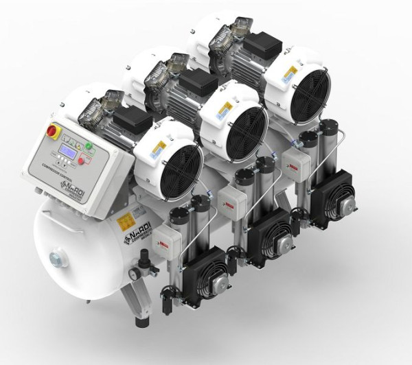 Compresseur dentaire AEROTEC XTR 12V-270 L sans sécheur, 2017106
