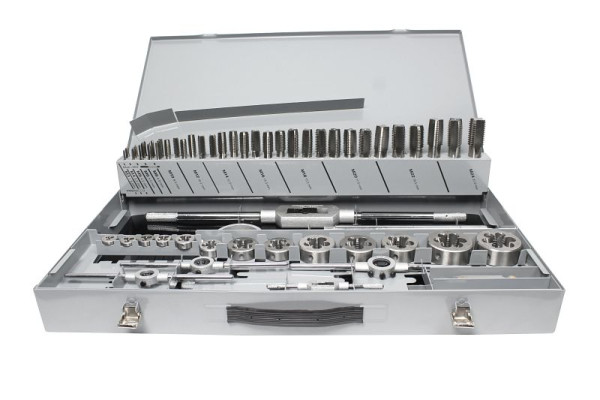 Assortiment de filetage GSR 64 pièces métriques M3 - M24 HSSG pour filetages intérieurs et extérieurs, 08331050
