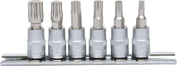KS Tools Jeu de douilles 1/4" XZN, 6 pièces, M4-M10, 911.1547
