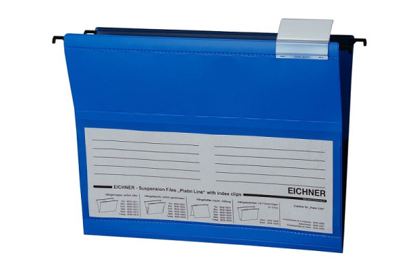 Sac suspendu Eichner Platin Line en PVC, bleu, UE : 10 pièces, 9039-10022