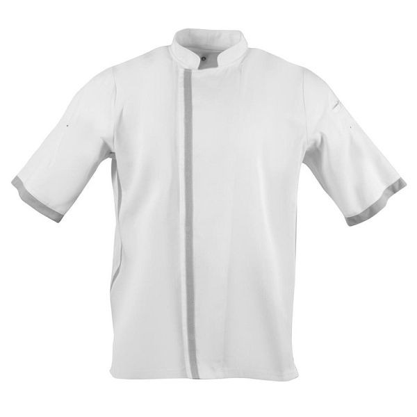Southside veste de cuisine unisexe manches courtes blanc L, B998-L