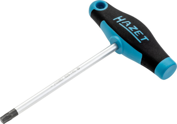 Tournevis Hazet, avec poignée en T, profil intérieur TORX®, T40, lame ronde, poignée en T ergonomique HAZET à 2 composants, 828-T40
