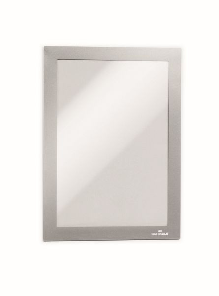 DURABLE DURAFRAME A5 grand emballage, cadre d'information, argent, paquet de 10, 488123