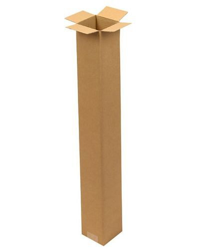 Boîte pliante en carton ondulé TransPak 1 paroi, dimensions intérieures 100 x 100 x 800 mm, format B1, qualité 1.20B, lot de 20, 299202