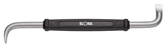 ELORA Tournevis plat avec manche en plastique, rainure, 740, longueur: 100 mm, 0740000041001