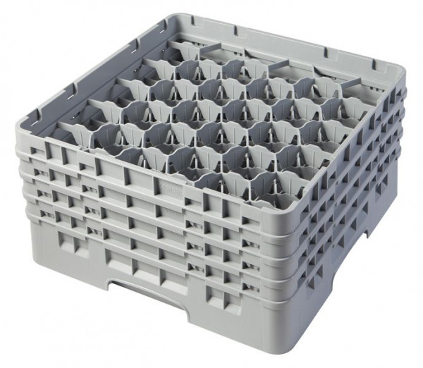 Panier de lavage Cambro 30 compartiments Camrack®, gris doux, 21,5 cm, lot de 2, 30S800151