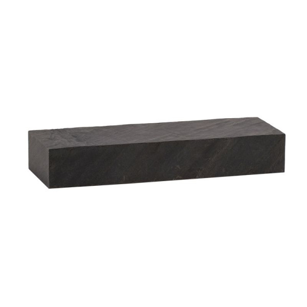 Wohnling Étagère murale 60x10x20 cm Bois massif de manguier / Aspect pierre Étagère suspendue Design moderne Étagère flottante rectangulaire Anthracite WL6.783