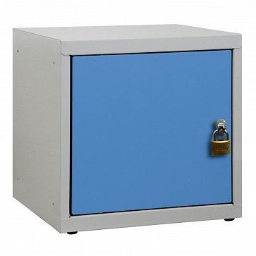 Casier pour objets de valeur ADB, dimensions du corps LxlxH 400x400x400 mm, couleur du corps : gris/bleu, RAL 7035/5012, 41210