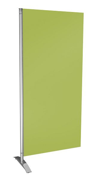Kerkmann Metropol mur d'intimité, élément en bois, vert, L 800 x P 450 x H 1750 mm, aluminium argent/vert, 45696518
