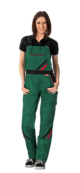 Salopette femme Planam Highline, vert/noir/rouge, taille 38, 2399038