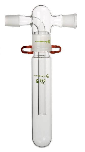 Piège à froid Rettberg, 100 ml, en deux parties, noyau/manchon NS 29/32, connexions latérales noyau/manchon NS 29/32, 134050124