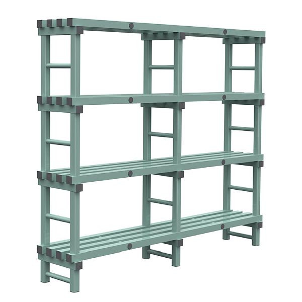 Etagère Euro REA 2000x400x1750mm, 4 montants au pas de 450mm, 308.144