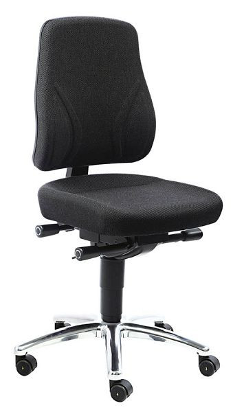 Chaise Bedrunka+Hirth version standard, noir hauteur d'assise de 430 à 540 mm, E1700.ESP.S