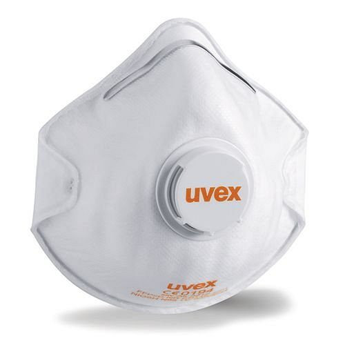 Masque de protection respiratoire uvex silv-Air c 2210, niveau de protection FFP 2, avec valve, UE : 15 pièces, 210-230