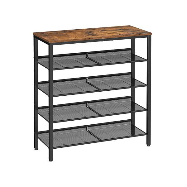 VASAGLE étagère à chaussures à 5 niveaux, 93×75×30 cm, LBS038B01