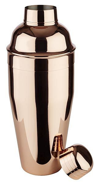 Shaker APS -CLASSIC-, Ø 9 cm, hauteur : 23 cm, 0,7 litre, acier inoxydable, aspect cuivre, 93212