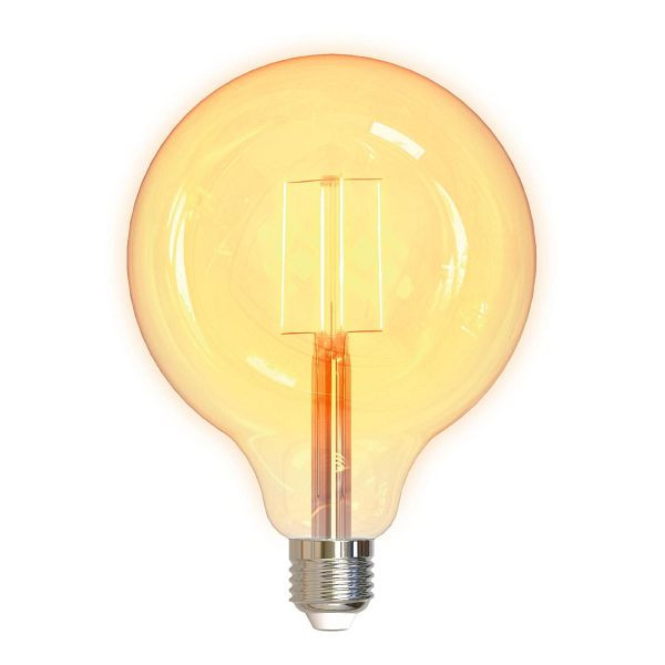 DELTACO SMART HOME Lampe LED intelligente Ampoule à filament E27 125mm et système TUYA de 5,5 watts, SH-LFE27G125