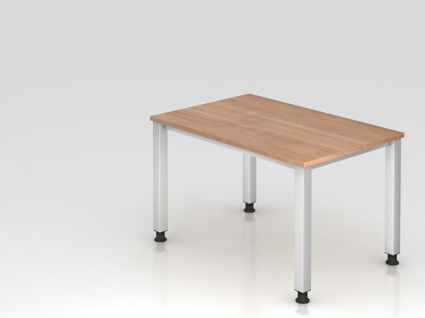 Bureau Hammerbacher 4 pieds carré 120x80cm noyer, forme rectangulaire, VQS12/N/S