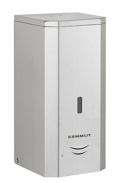 KEMMLIT distributeur de savon et de désinfectant Basic, capteur, acier inoxydable, brossé, 205.937