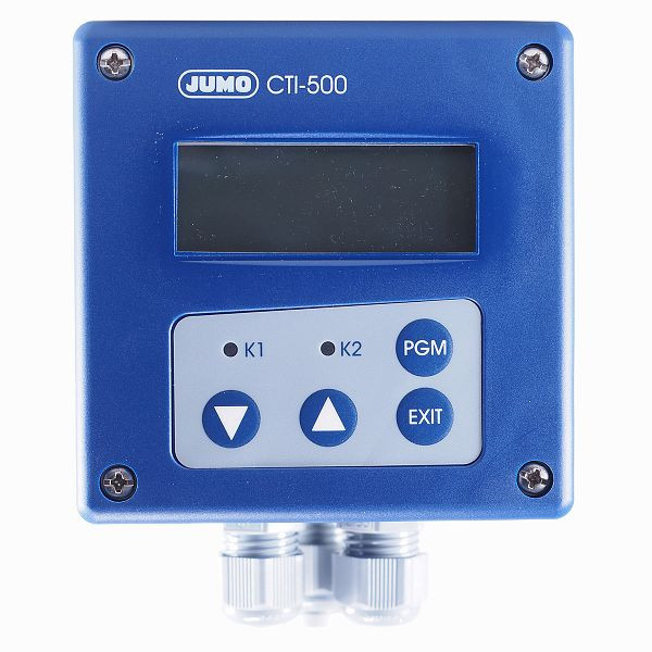 Transmetteur inductif JUMO, température maxi : 60 °C, commande via écran/clavier, 00445843