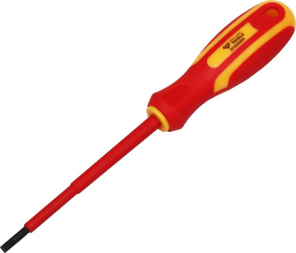 Brilliant Tools Tournevis VDE fente 4,0 x 100 mm, BT068003