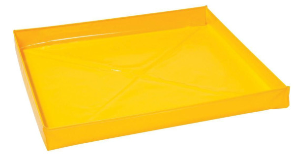 Bac d'urgence ZUWA L 122 x l 122 x H 14 cm, couleur jaune, capacité max 207 L, 120837