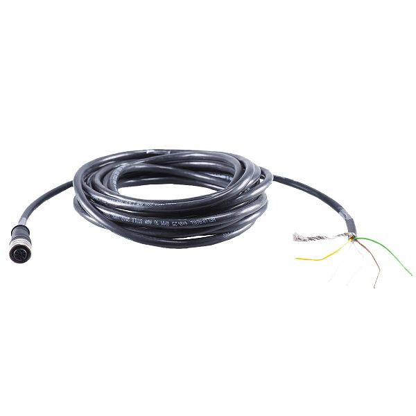 Câble de raccordement JUMO avec prise droite, 4 pôles, câble PVC 5 mètres, 00512341