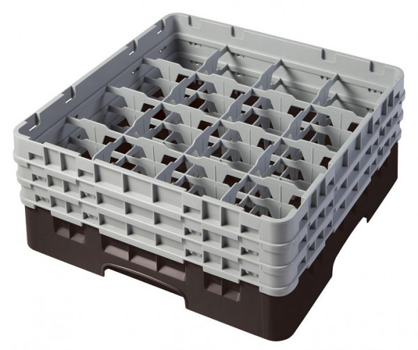 Panier de lavage Cambro 16 compartiments Camrack® Hauteur: 17 cm Brun, SU: 3 pièces, 16S638167