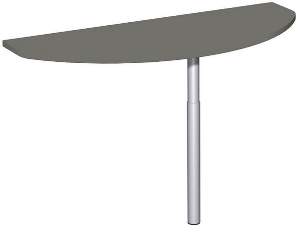 table d'appoint geramöbel avec pied d'appui, matériel de liaison inclus, réglable en hauteur, 1200x500x680-820, graphite/argent, N-657240-GS