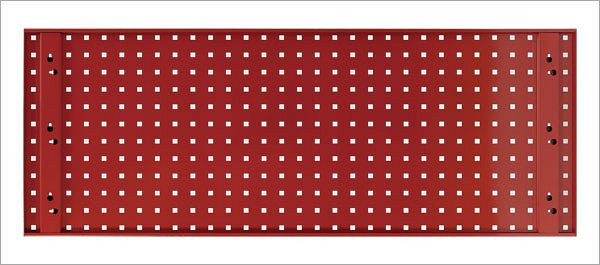 Plaque perforée ADB, dimensions : 1177x456mm, couleur : rouge, RAL 3020, 23033