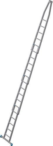 Échelle à rallonge Krause en aluminium, jeu de 4 pièces, 20 échelons, 307669
