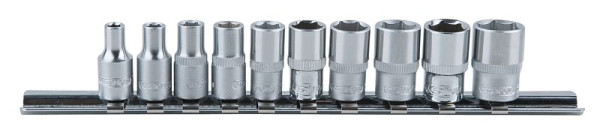 KS Tools Jeu de douilles hexagonales 1/4", 10 pièces 4-13 mm, 917.0620