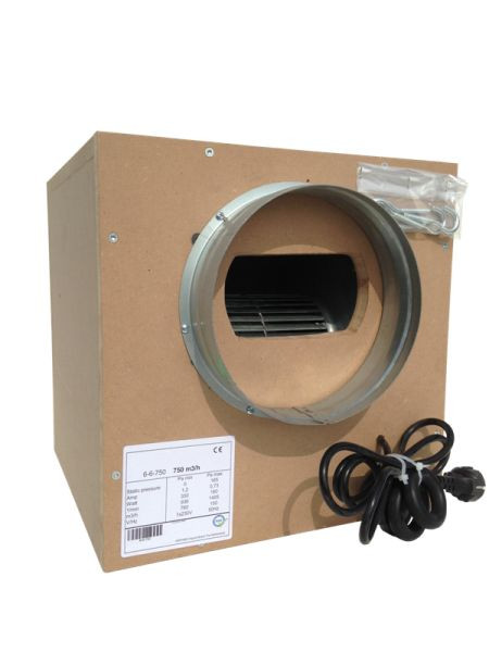 AIRFAN ISO-Box MDF caisson ventilateur 1500m3/h, AFW7-7-1400