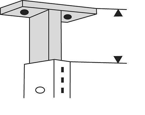Kerkmann connecteur de plafond Univers, gris clair, 52892411