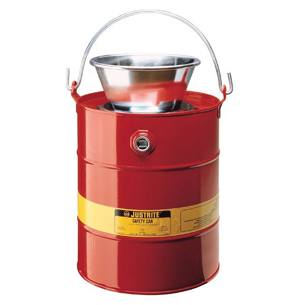 Conteneur de drainage Justrite 1090, 30,5 cm x 30,5 cm, rouge, 19 L, JCN10905RD
