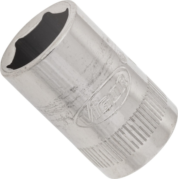 Insert de clé à douille VIGOR, carré creux 6,3 mm (1/4 pouce), profil à six pans extérieurs, 11 mm, V2423N