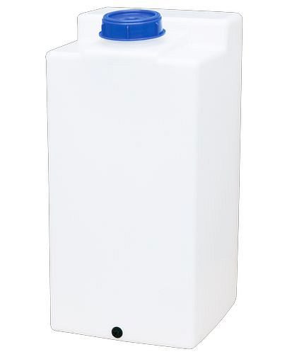 Conteneur de stockage et de dosage DENIOS en PE, 250 litres, rectangulaire, naturellement transparent, 256-917