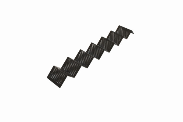 Présentoir à snacks Schneider, forme vague, matériau : aluminium, noir semi-mat, 580 x 85 mm, 154090