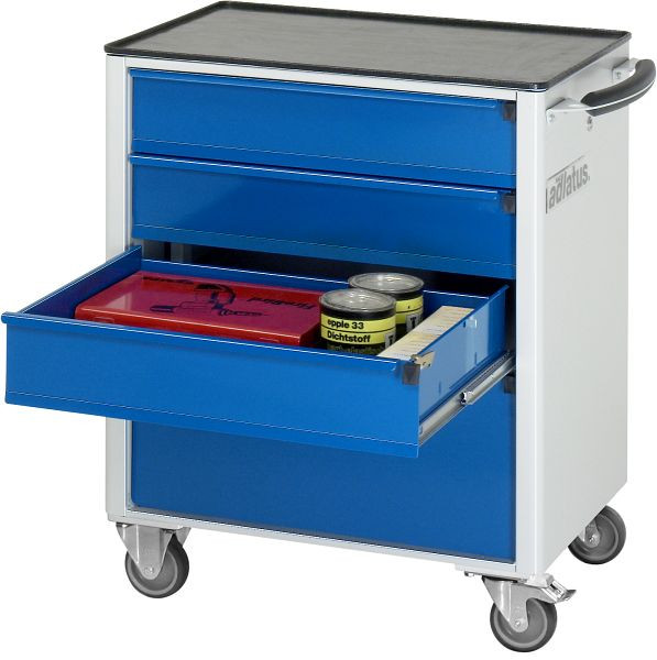 Chariot à outils RAU série Adlatus modèle 7360, L700 x P500 x H860 mm, avec support métallique, 02-7360.11