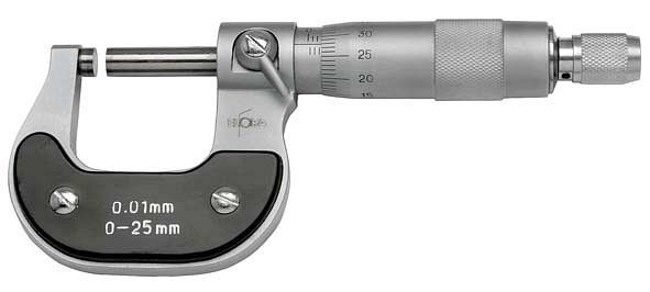 Micromètre de précision ELORA, différentes plages de mesure, 1530, plage de mesure: 0-25 mm, 1530000251000
