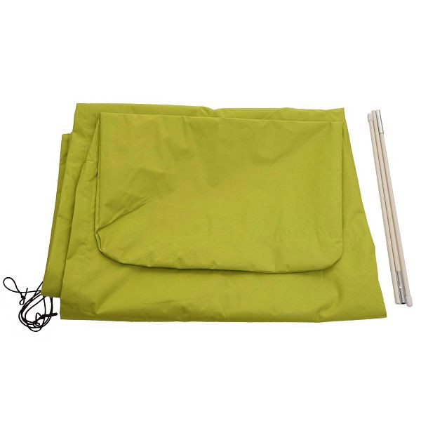 Housse de protection Mendler HWC pour parasol déporté jusqu'à 4,3 m (3x3 m), housse avec fermeture éclair, vert clair, 76850