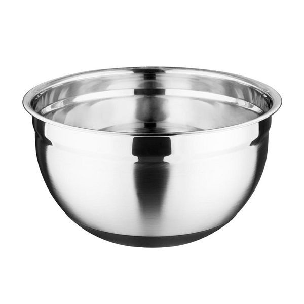 Bol Vogue en acier inoxydable avec fond en silicone 5 litres, GG022