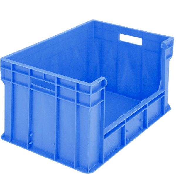 Bac gerbable BITO Euro BN /BN6436 600x400x315 bleu, ouverture de retrait sur le côté long, C0850-0023