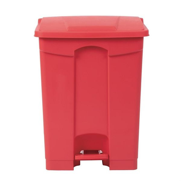 Poubelle de cuisine à pédale Jantex rouge 65L, DC710