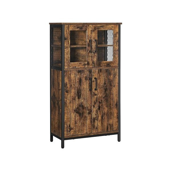 Buffet VASAGLE avec portes vitrées, LSC260B01