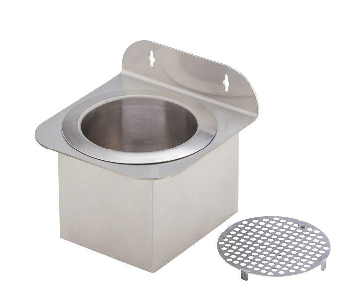 Bac d'égouttement rond Lölsberg i.ScoopShower 150 avec raccord de vidange 1 "avec crépine, support de montage et couvercle, 920 967